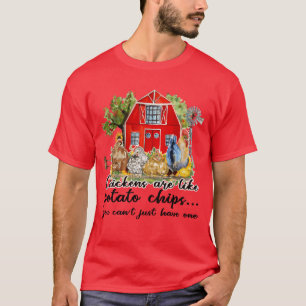 Camiseta Citações engraçadas de frango Sublimação garota