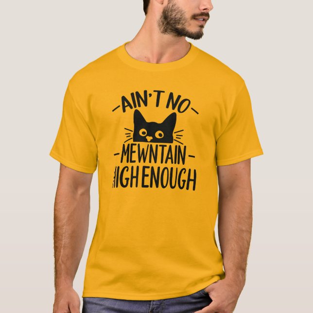 Camiseta Citações Engraçadas de Gatos (Frente)