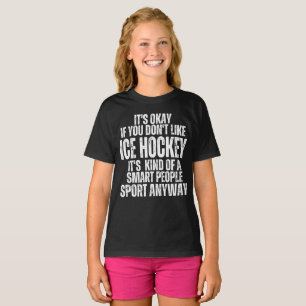 CAMISETA CITAÇÕES ENGRAÇADAS DE HOCKEY NO GELO