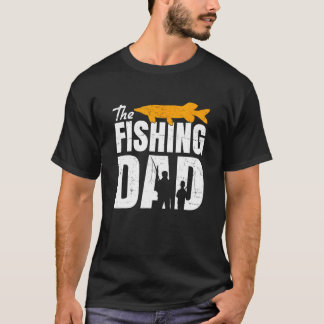 Camiseta Citações Engraçadas de Pai e Filho Pescador Vintag