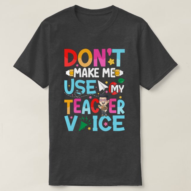 Camiseta Citações Engraçadas de Professores (Frente do Design)