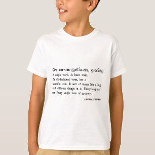 Camiseta Citações engraçadas de Trump Definição de compras 
