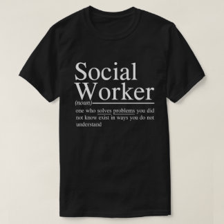 Camiseta citações engraçadas do Trabalhador Social