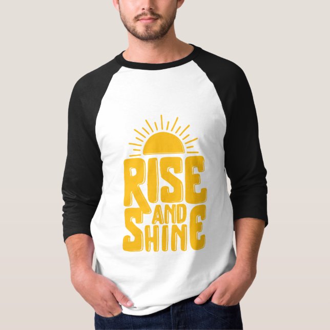 Camiseta Citações inspiradores da elevação e do brilho (Frente)