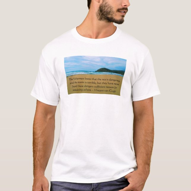 Camiseta Citações inspiradores de Vincent van Gogh (Frente)