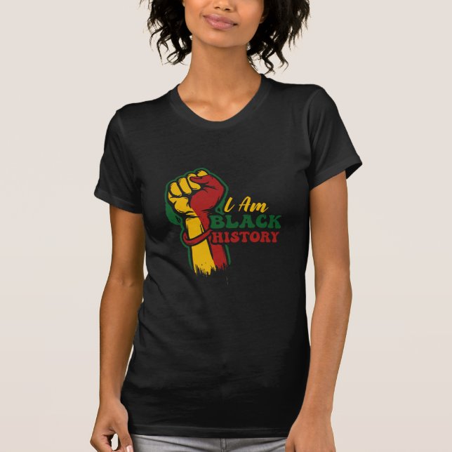 Camiseta Citações Inspirativas, Eu Sou O Mês Da História Ne (Frente)
