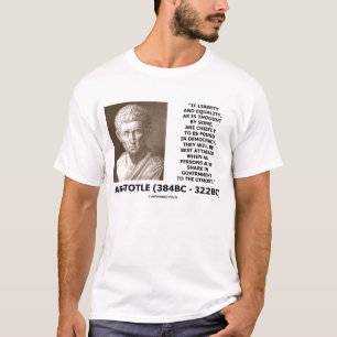 Camiseta Citações máximas da democracia da igualdade da
