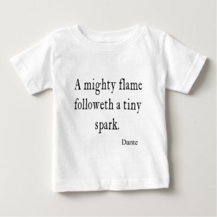 Camiseta Citações minúsculas das citações da faísca d