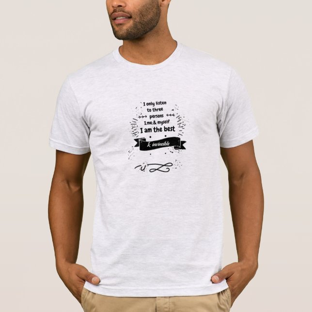 Camiseta Citações motivacionais da caligrafia textográfica  (Frente)