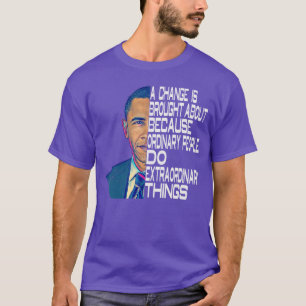 Camiseta Citações políticas de Barack Obama 44º EUA 1
