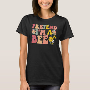 Camiseta Citações preguiçosas de Halloween Fingem que sou u
