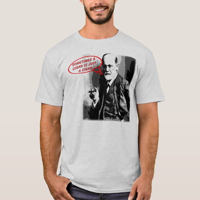 Camiseta Citações sigar de Sigmund Freud (Frente)