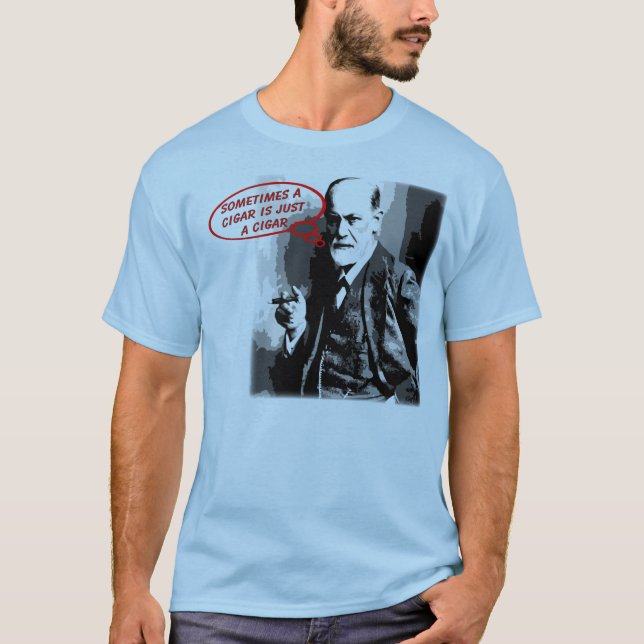 Camiseta Citações sigar de Sigmund Freud (Frente)