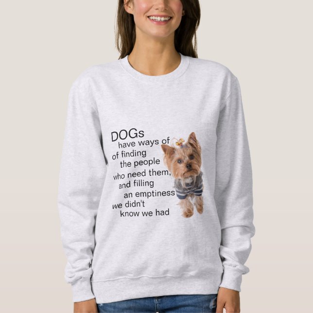 Camiseta Citações Yorkie Dog  (Frente)