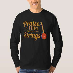 Camiseta Citar Tocador de Banjo Louve-O Com As Cordas