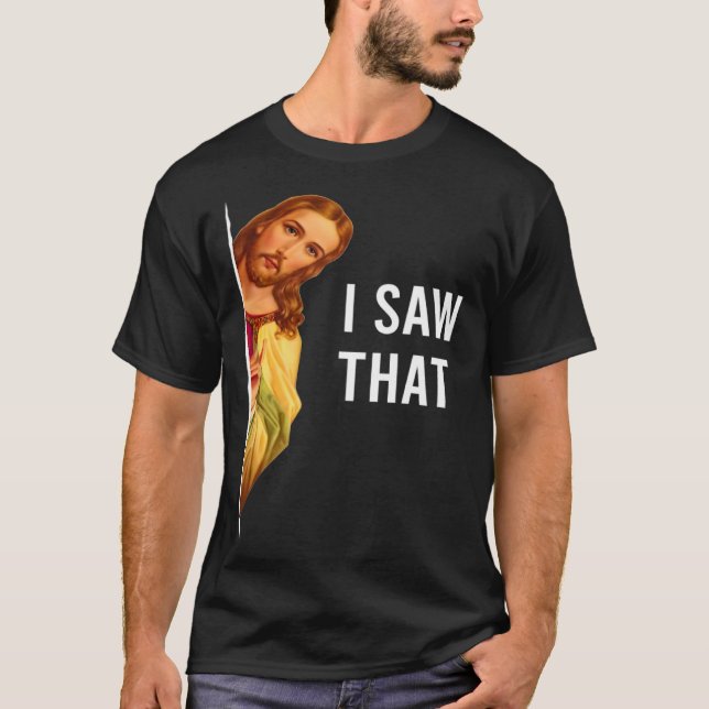 Camiseta Cito Jesus Meme Eu Vi Aquele Cristão (Frente)