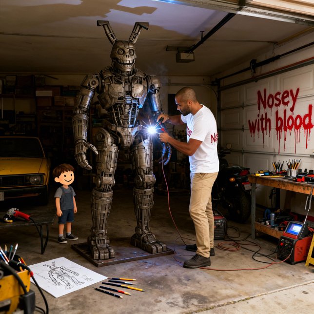 Camiseta Citra Nosey Animatronic Benjamin Pochurek Nosey  (Nosey Echolocation Nosey The Robot)