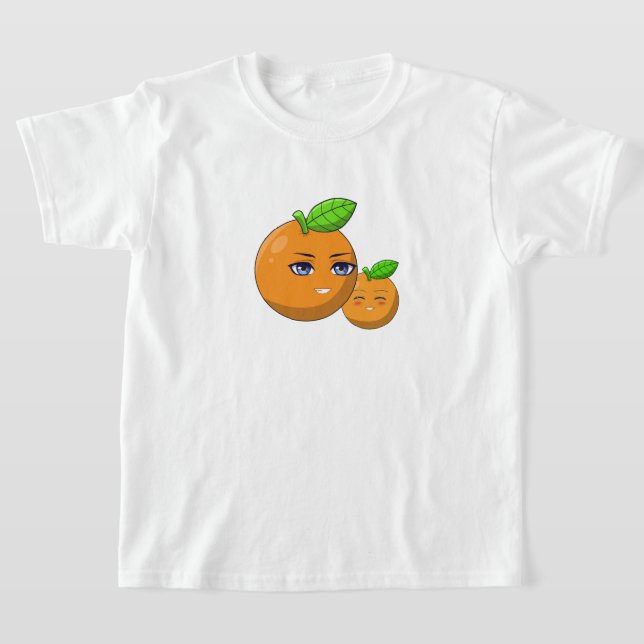 Camiseta Citrus Love - mãe e filho laranja amorosos (Postura )