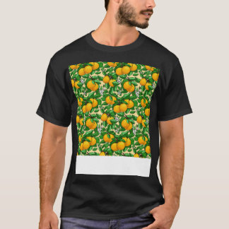 Camiseta Citrus Seamless Patterin Lemon Limão Orange Mandar