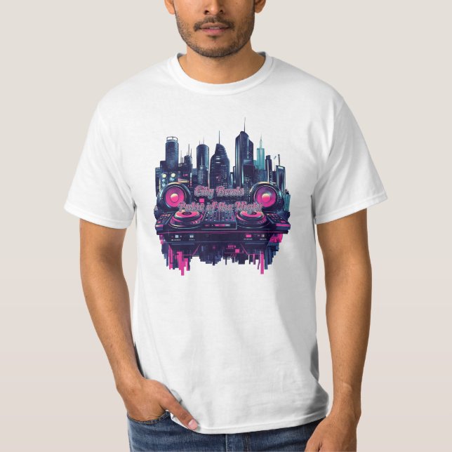 Camiseta City Beats: Pulsação da Noite (Frente)