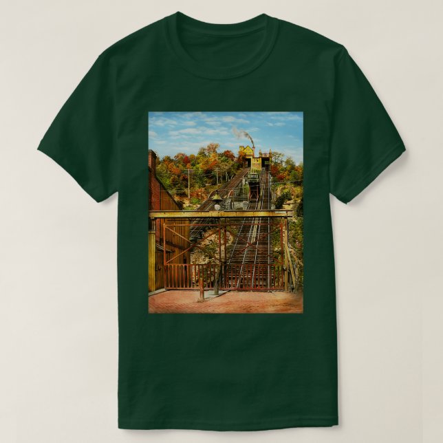 Camiseta City Cincinnati OH Price Hill Incline 1906 (Frente do Design)