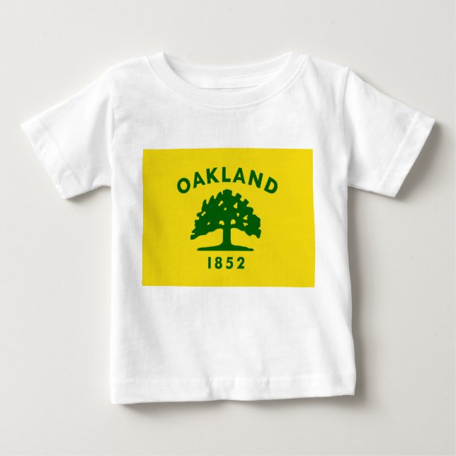 Camiseta City Flag of Oakland (Califórnia) (Frente)