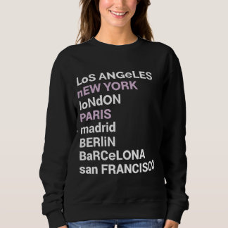 Camiseta City Love - Lista de cidades de Los Angeles