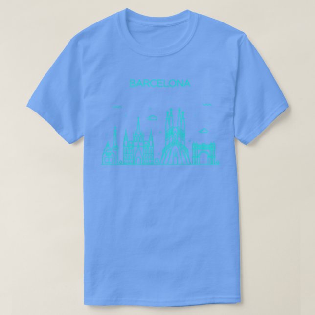 Camiseta City Night Barcelona (Frente do Design)
