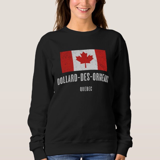 Camiseta City of Dollard des Ormeaux  CANADA Canadian Flag (Frente)