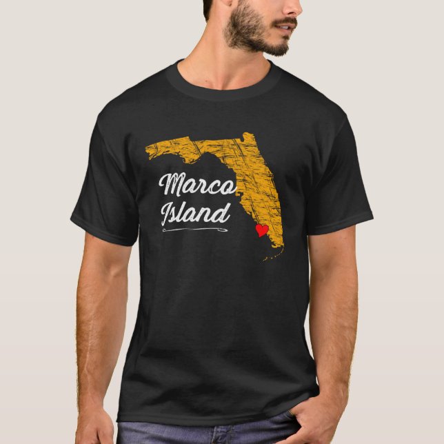Camiseta City of MARCO ISLAND FLORIDA Vacation Souvenir  Gr (Frente)