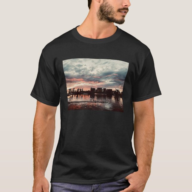 Camiseta City view Cambridge Skyline (Frente)