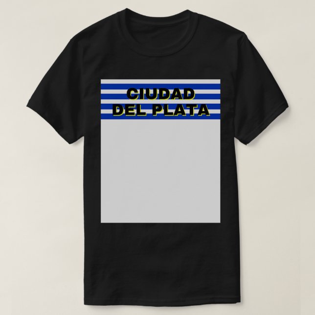 Camiseta Ciudad del Plata nas Bandeiras do Uruguai (Frente do Design)