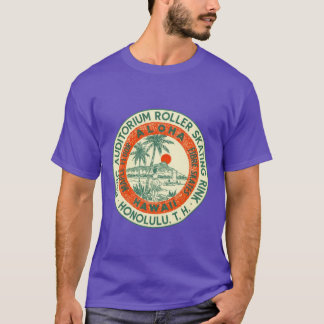 Camiseta Civic Auditorium Roller Skating Rink Hawaii Roller