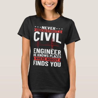 Camiseta Civil Engineer Bridge Builder Engineering Student