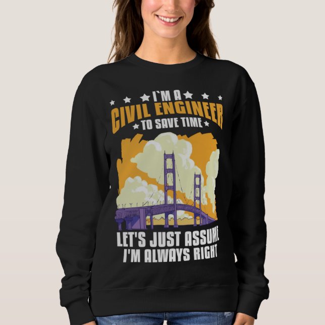 Camiseta Civil Engineer Bridge Builder Engineering Student (Frente)