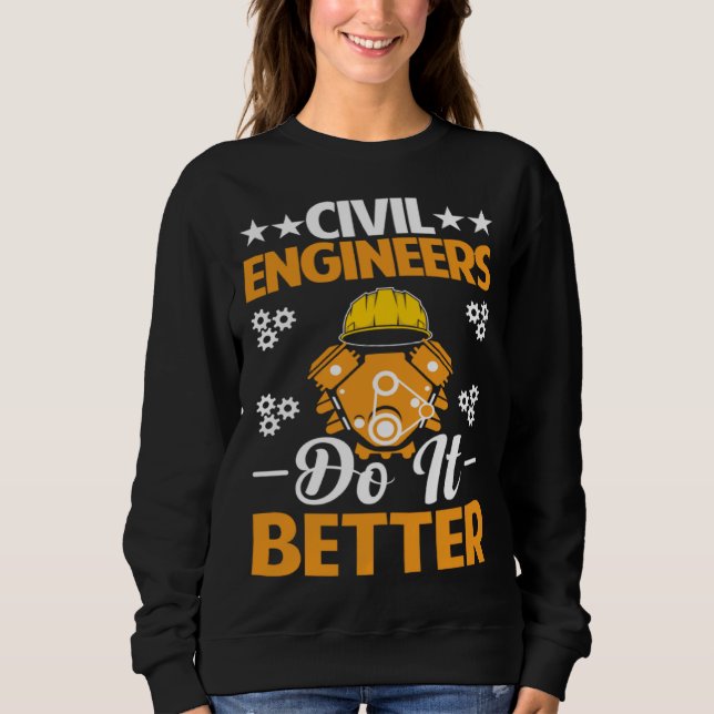 Camiseta Civil Engineers Do It Better Board Professional En (Frente)