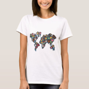 Camiseta Civilizações em ponte - Símbolo do Amigo Global