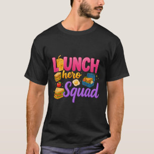 Camiseta Ck De Volta à Escola Lunch Lady Squad Lunch Hero S