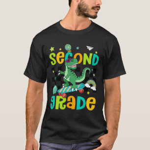 Camiseta Ck Volta às Aulas Rolando Para a 2ª Série T-rex Sk