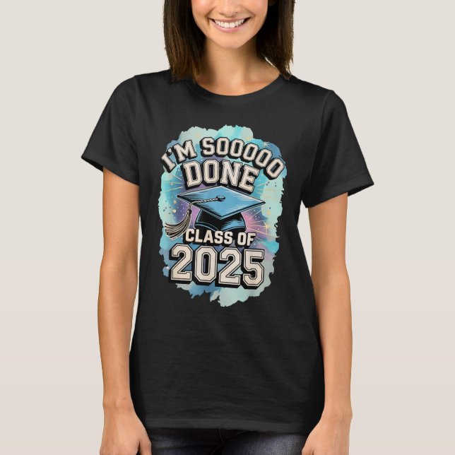 Camiseta Cl De 2025 Graduation 2025 Us Flag (Frente)