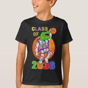 Camiseta Cl De 2036 Cresce Comigo Astronauta Dinossauro T-r