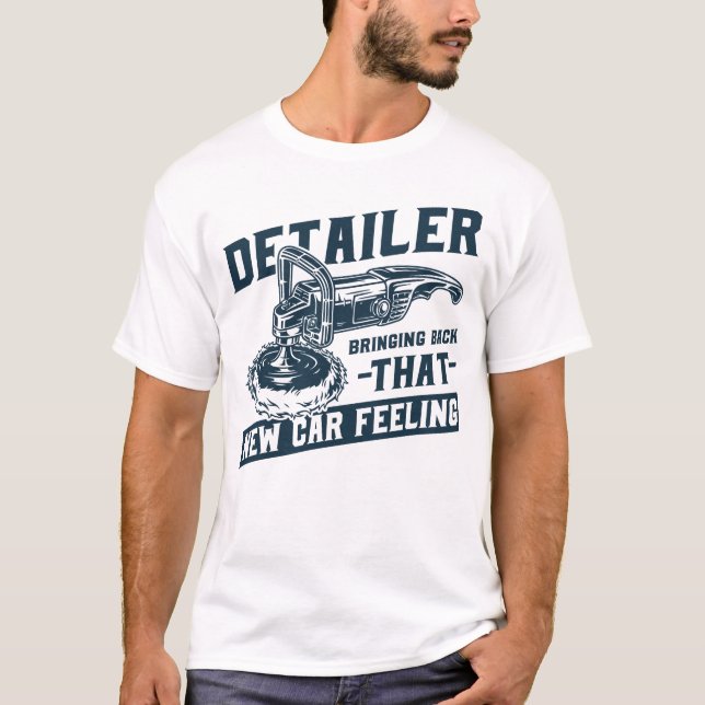 Camiseta Cl do Carro Detailer Automaticamente Desanexando N (Frente)
