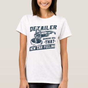 Camiseta Cl do Carro Detailer Automaticamente Desanexando N
