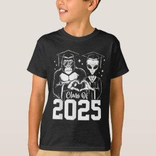 Camiseta Cl Do Formando De Alienígena Bigfoot Engraçado De