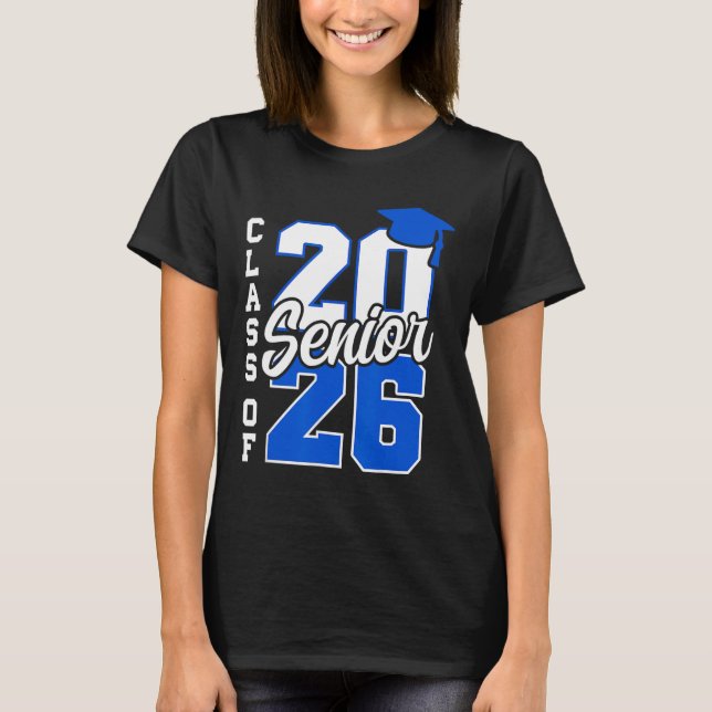 Camiseta Cl Of 2026 Senior 2026 Back To School 2025 Graduat (Frente)