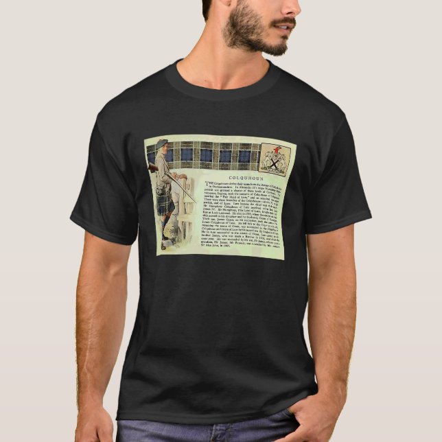 Camiseta Clã Colquhoun Vintage (Frente)