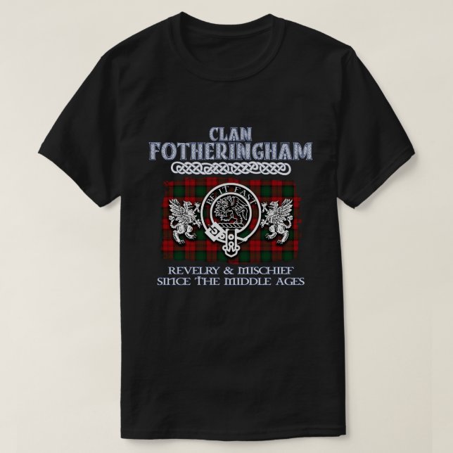 Camiseta Clã Fotheringham crest clans escoceses su (Frente do Design)