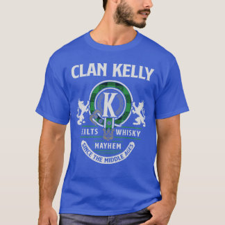 Camiseta Clã Kelly Sobrenome Escocês Família Jogos das Terr