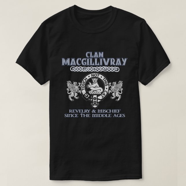 Camiseta Clã Macgillivray crest clãs escoceses su (Frente do Design)