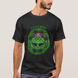 Camiseta Clã Reid Escocês Tan Celta Cardo